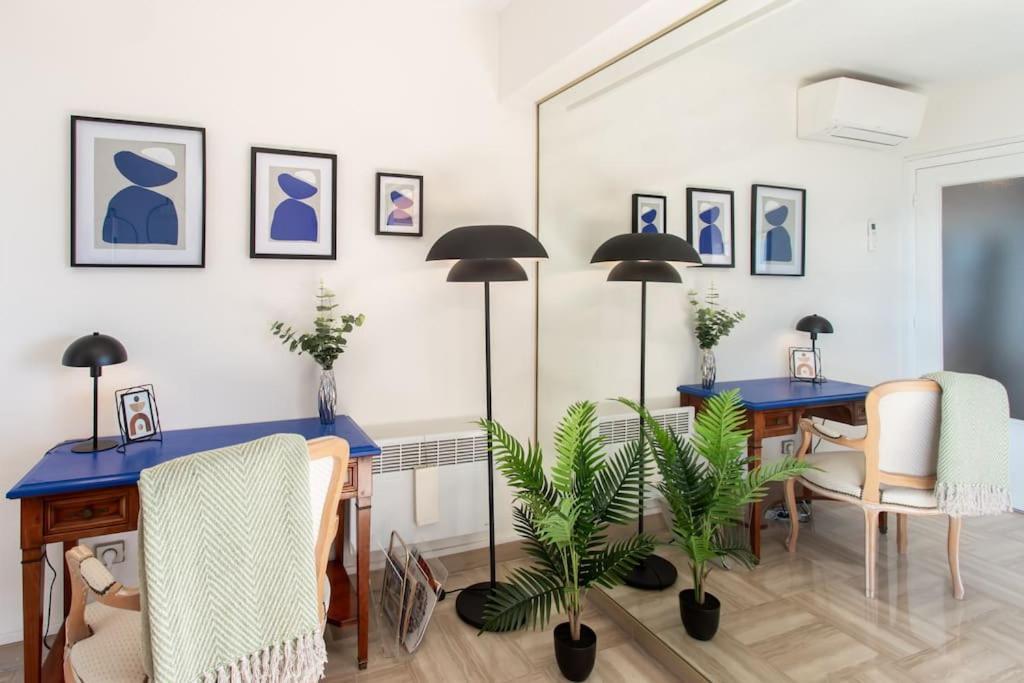 L11 Claire Fontaine Sea View 2 Bdr Ac Parking Swiming Pool * Nizza
