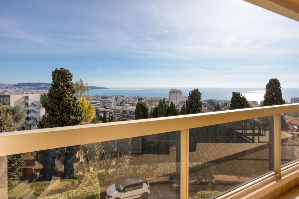 L11 Claire Fontaine Sea View 2 Bdr Ac Parking Swiming Pool Apartment Nizza