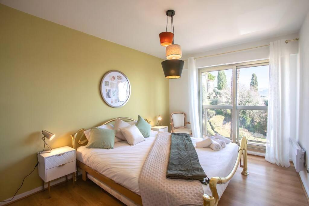 Apartment L11 Claire Fontaine Sea View 2 Bdr Ac Parking Swiming Pool Nizza