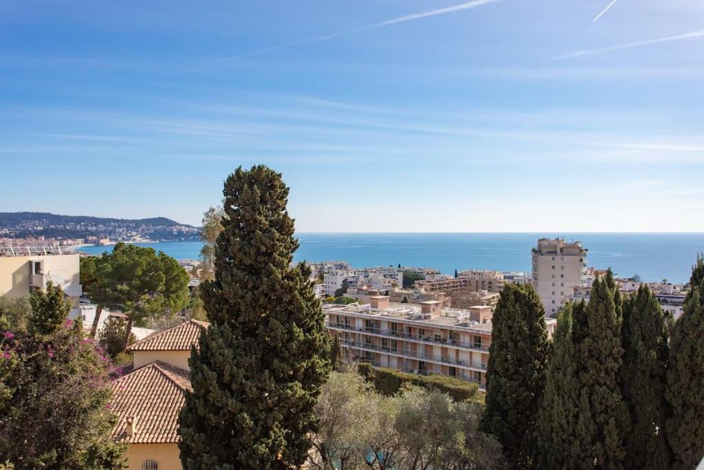 L11 Claire Fontaine Sea View 2 Bdr Ac Parking Swiming Pool Apartment Nizza