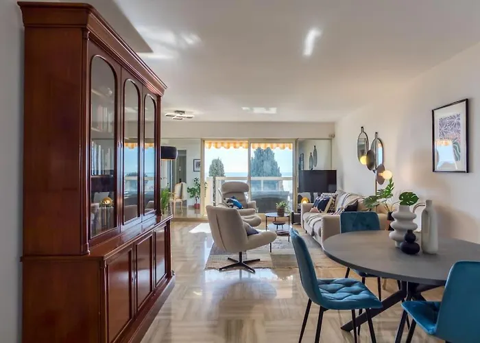 L11 Claire Fontaine Sea View 2 Bdr Ac Parking Swiming Pool